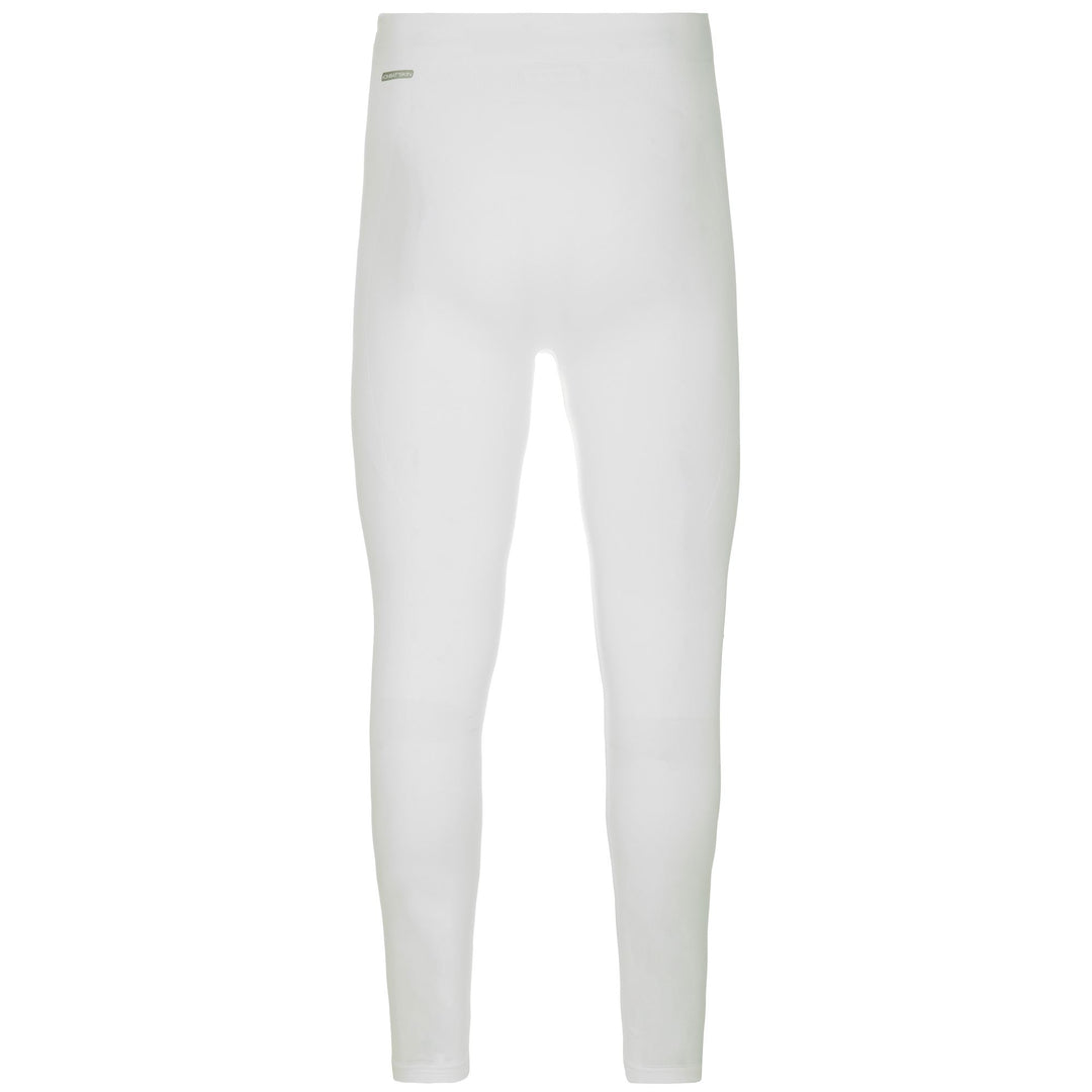 Calzoncillos largos funcionales blancos ajustados al cuerpo para hombre main