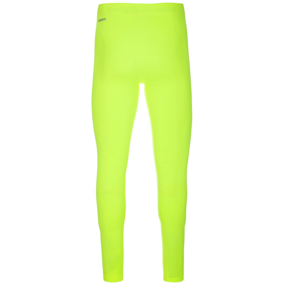 Calzoncillos largos amarillos ajustados al cuerpo para hombre, confeccionados en tejido sin costuras. main