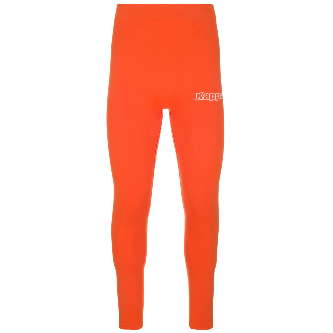 Slip da calcio lunghi da uomo arancioni, aderenti, con protezione antibatterica. 01