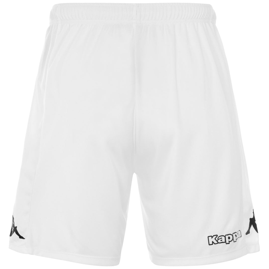 White Men's Regular Fit Soccer Training Shorts in Interlock Fabric main