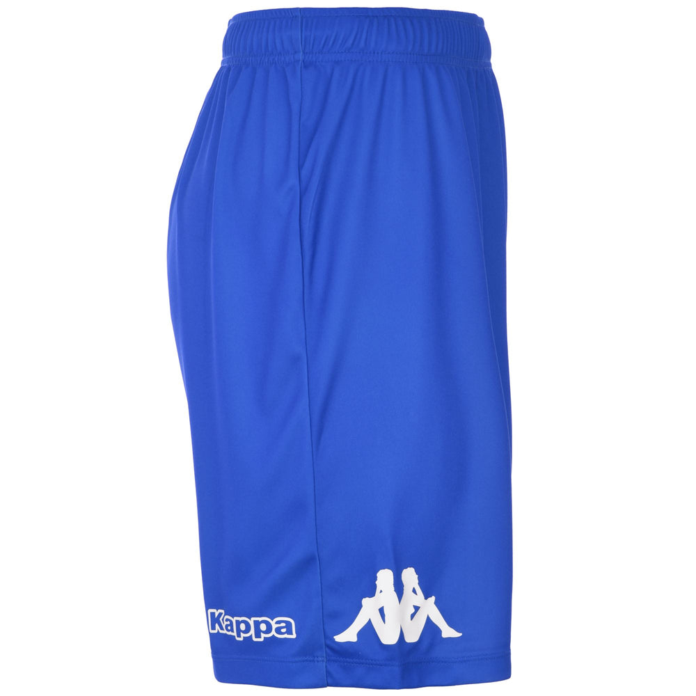 Sapphire Blue Men's Football Training Shorts with Elastic Drawcord 02