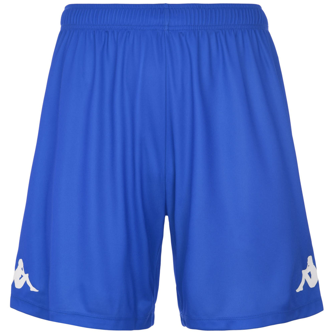 Sapphire Blue Men's Football Training Shorts with Elastic Drawcord 01