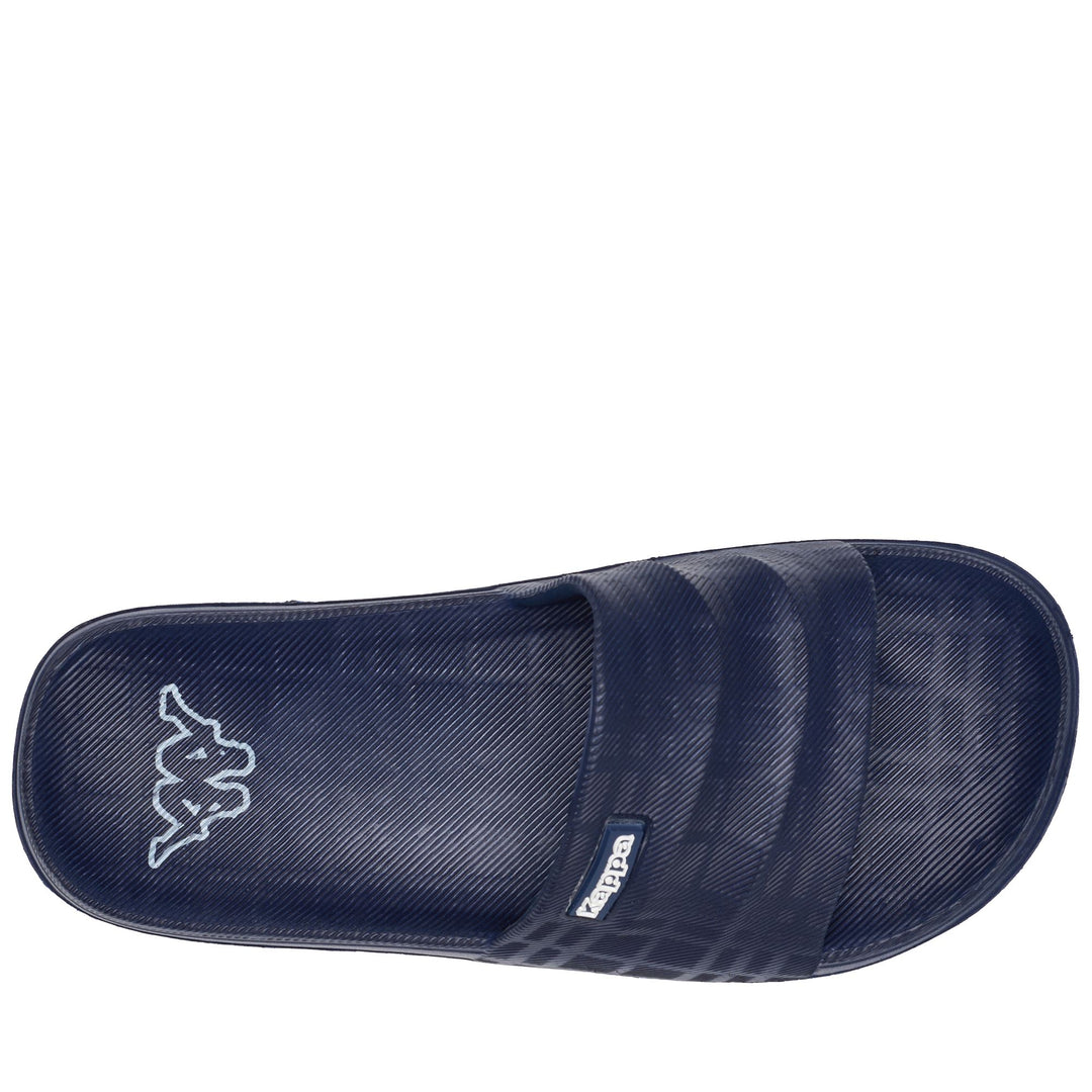 Blue marine Unisex Stripe Flip-Flops with Synthetic Material main