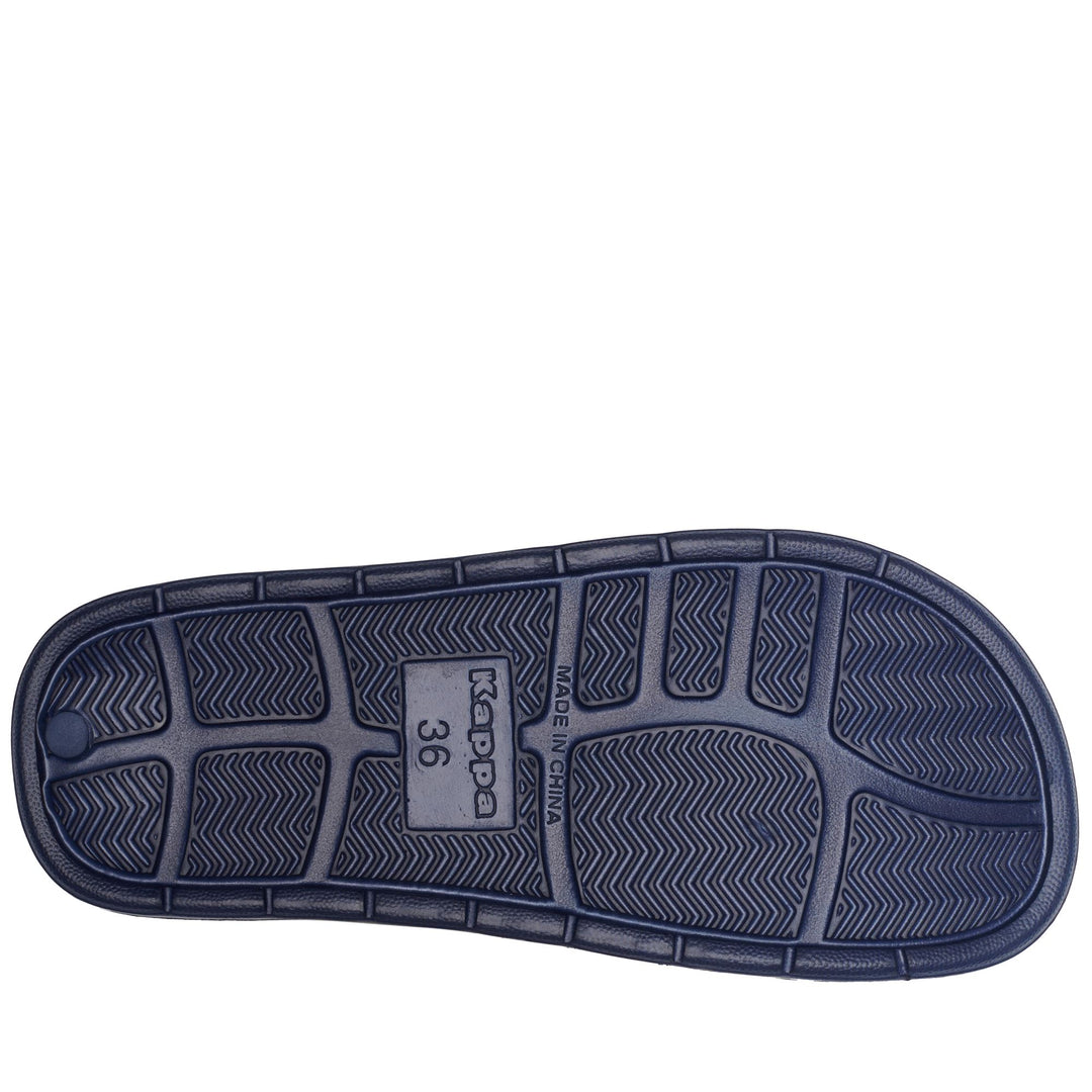 Blue marine Unisex Stripe Flip-Flops with Synthetic Material main