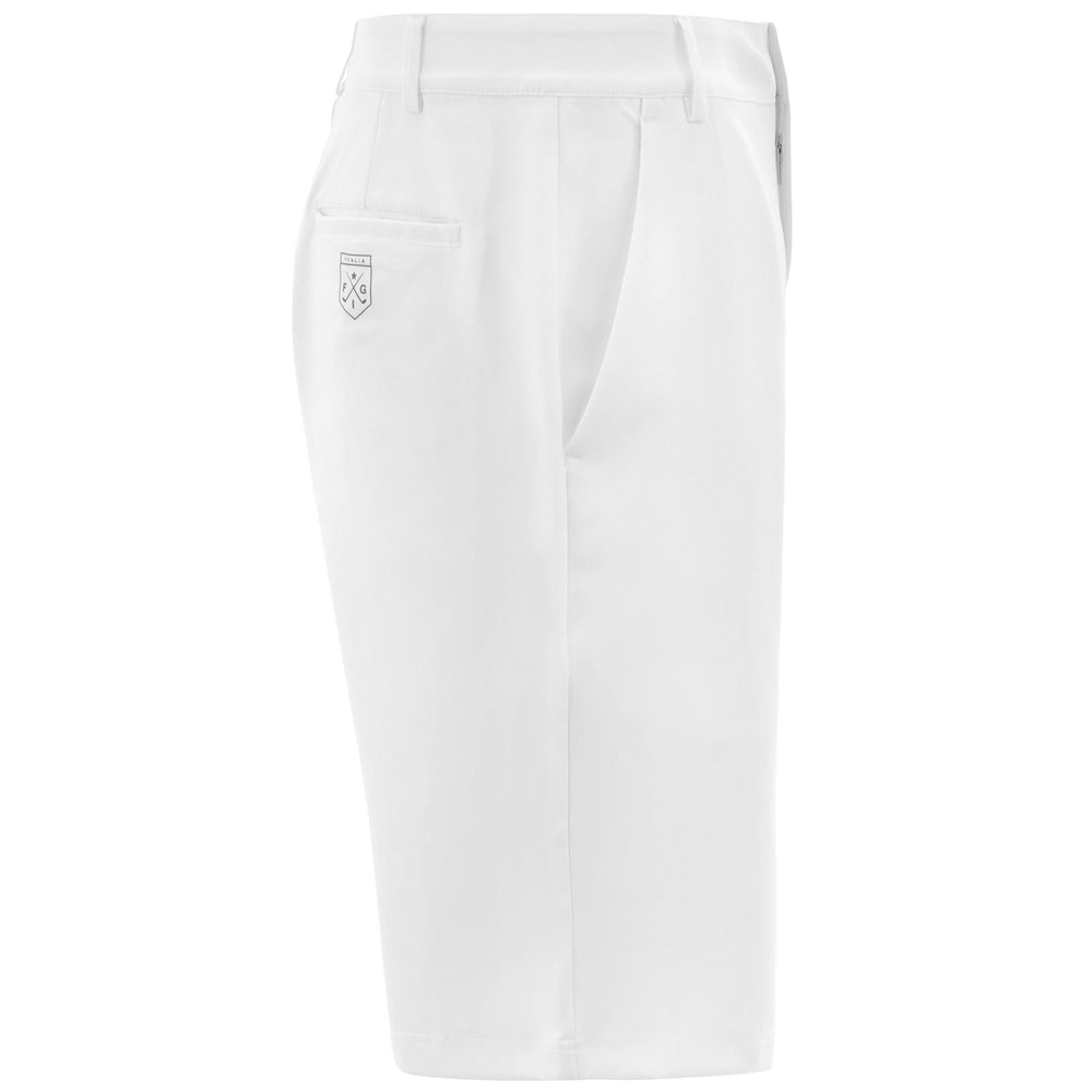 Bermudas de golf para hombre en gris y blanco con protección Hydroway 02