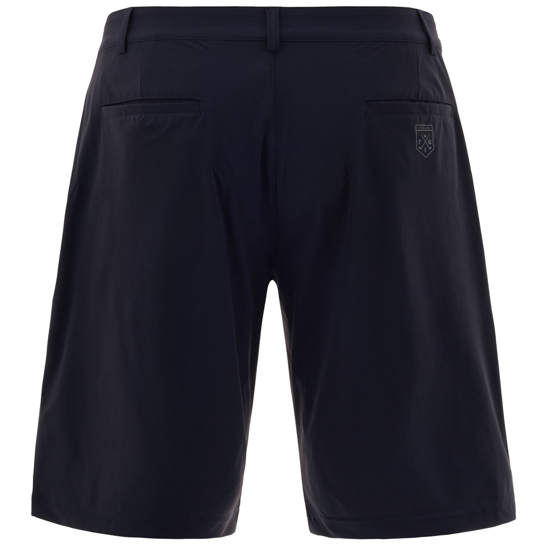 Short de golf technique bleu pour homme, coupe classique, style bermuda main