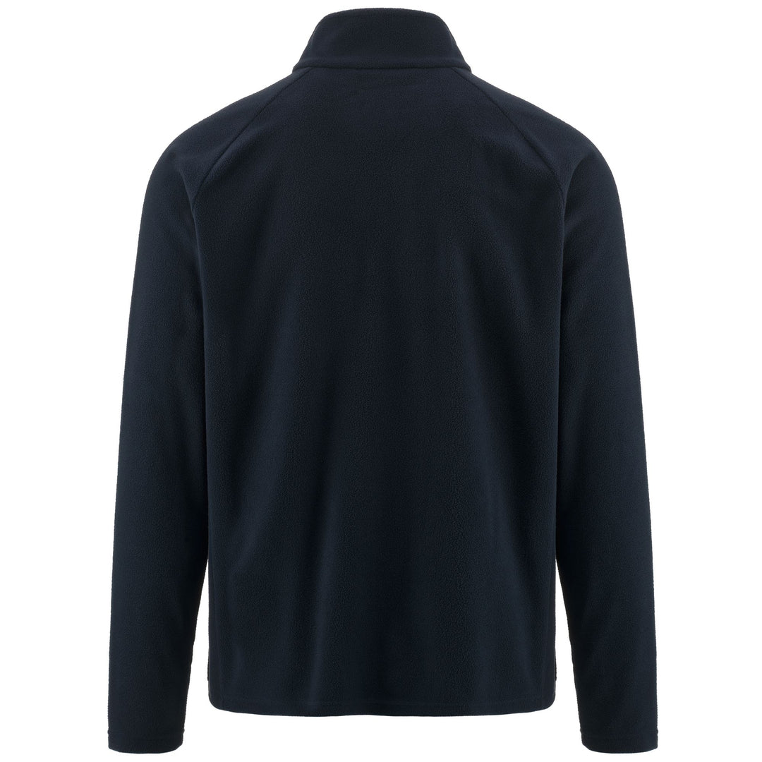 Sweat à capuche unisexe bleu en polaire microfibre, coupe ajustée, pour le ski main