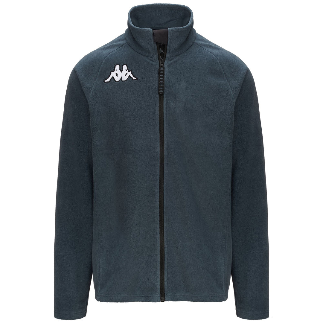 Pull-over en polaire microfibre grise unisexe coupe ajustée 01