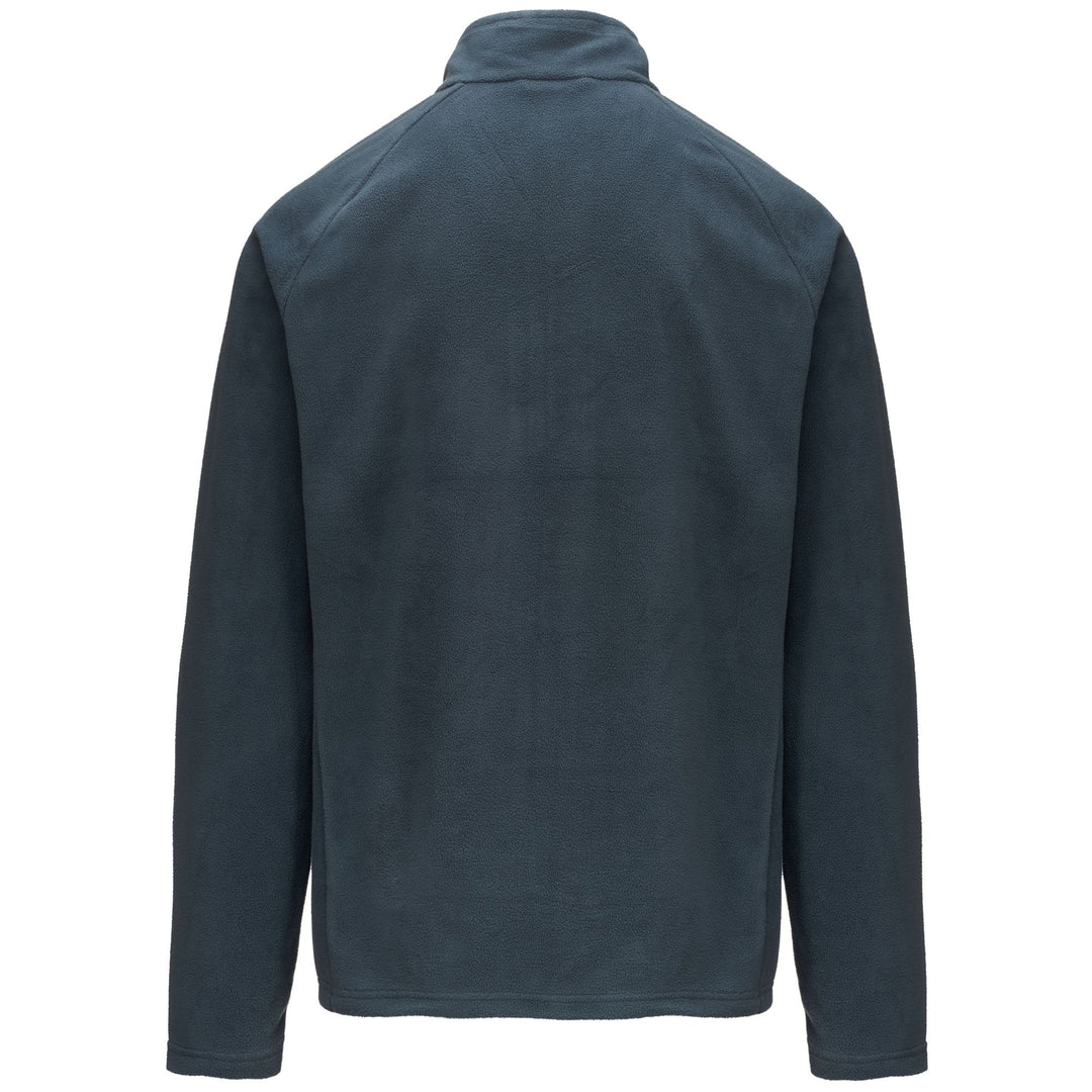 Pull-over en polaire microfibre grise unisexe coupe ajustée main