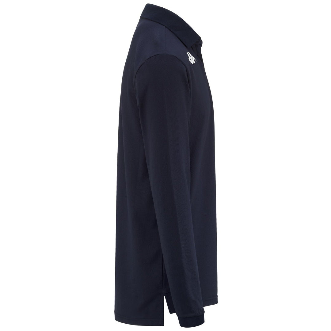 Polo technique unisexe bleu avec protection Hydro-Way main
