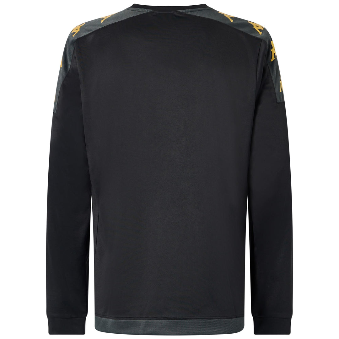 Black Grey Men's Football Training Fleece Jumper with Slim Fit main
