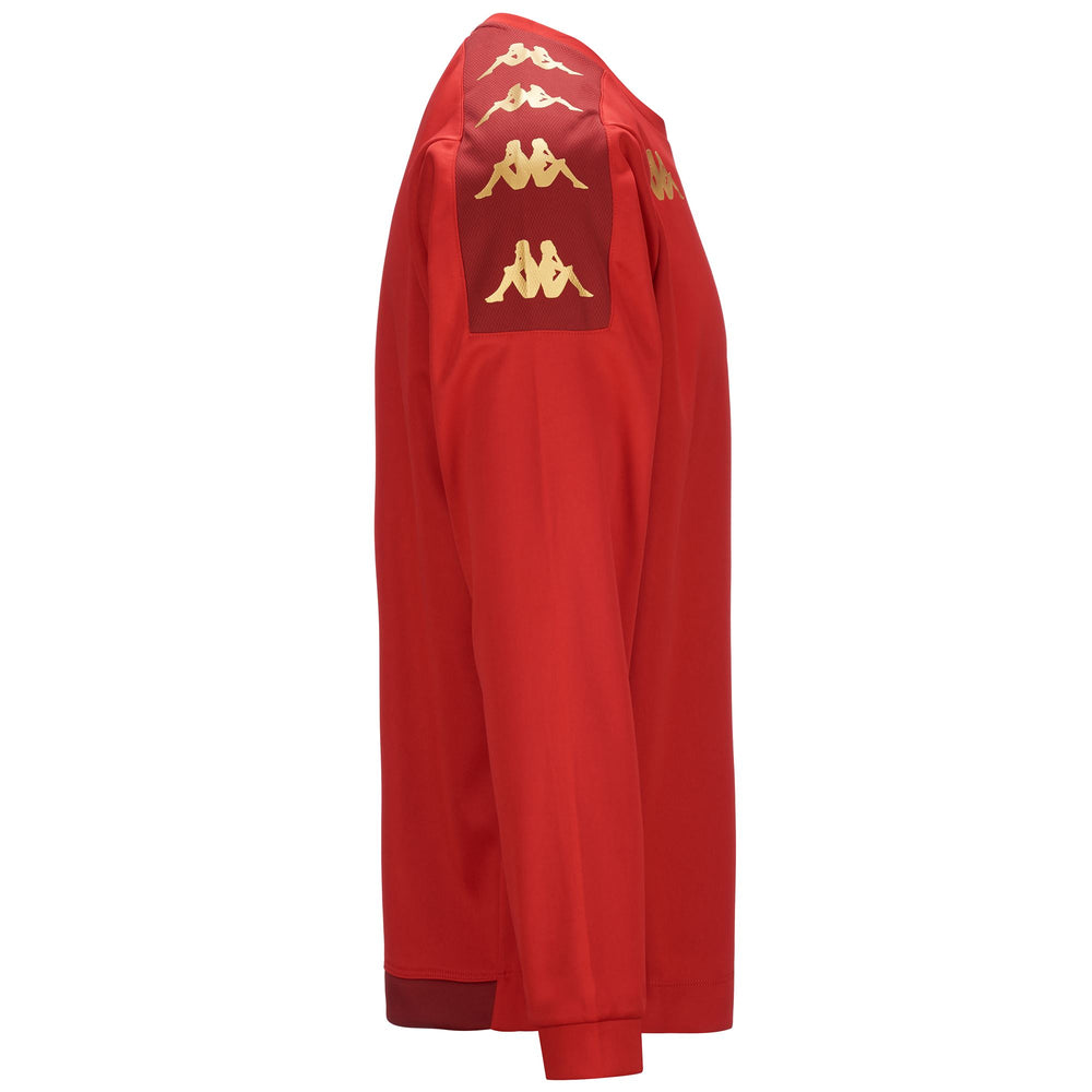 Dark Red Men's Football Fleece Jumper. 02