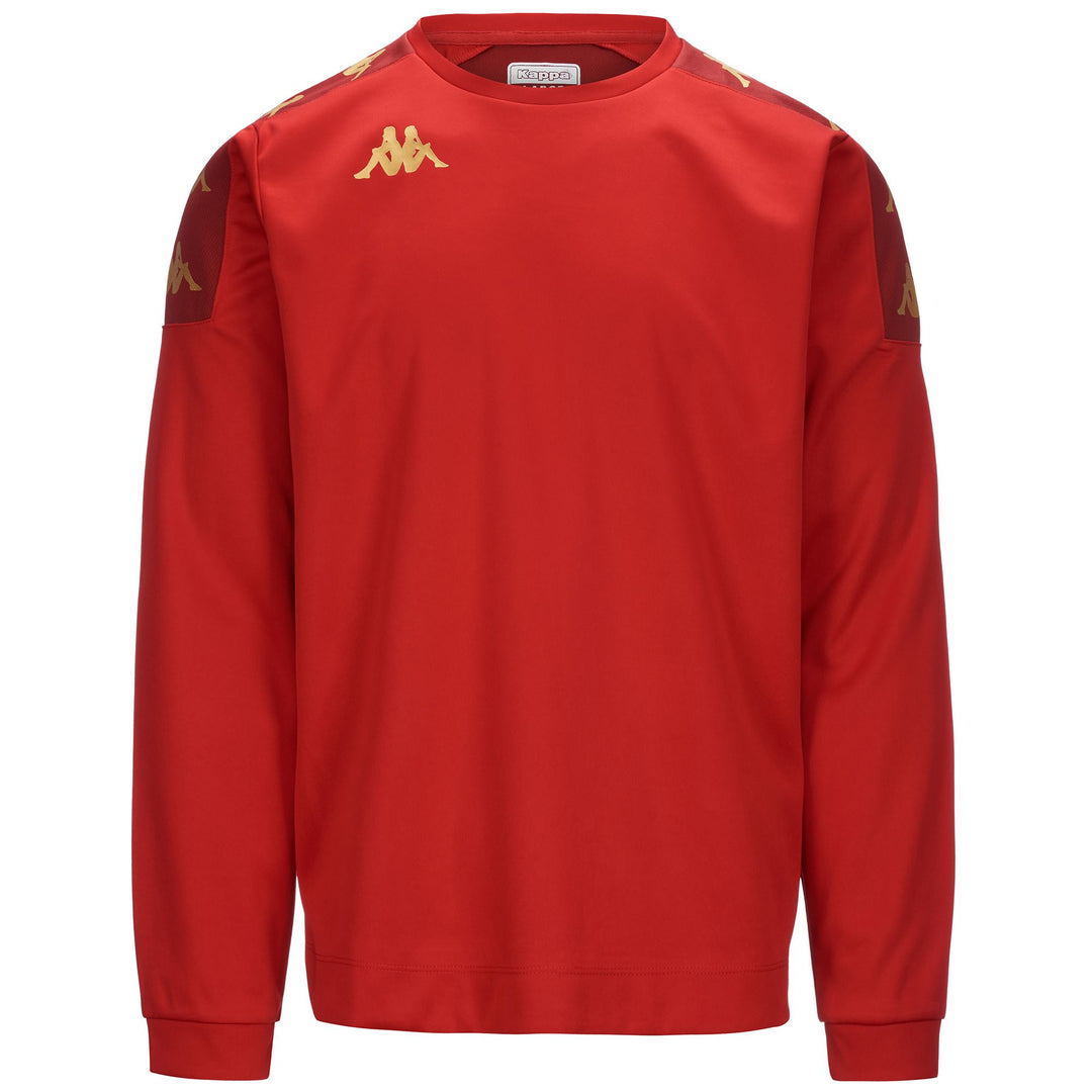 Dark Red Men's Football Fleece Jumper. 01