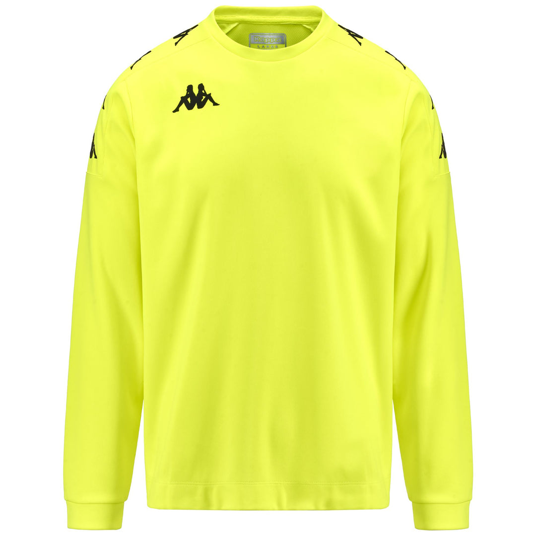 Neon Green Men's Football Training Fleece Jumper 01