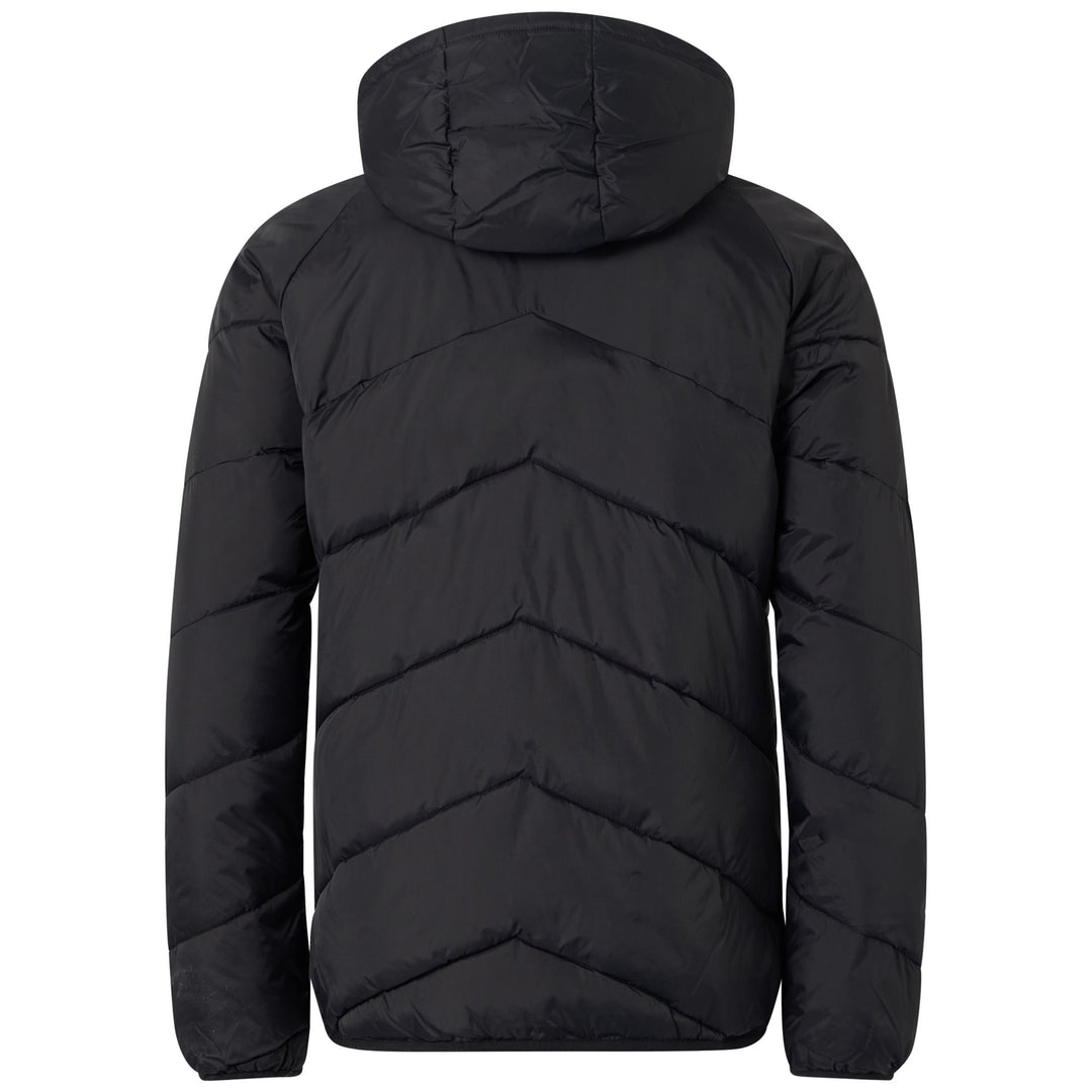 Veste d'entraînement rembourrée noire pour homme, coupe ajustée et déperlante main