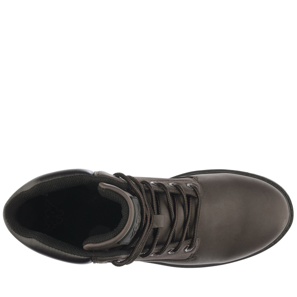 Dark Brown Unisex Laced Ankle Boots for Walking 02