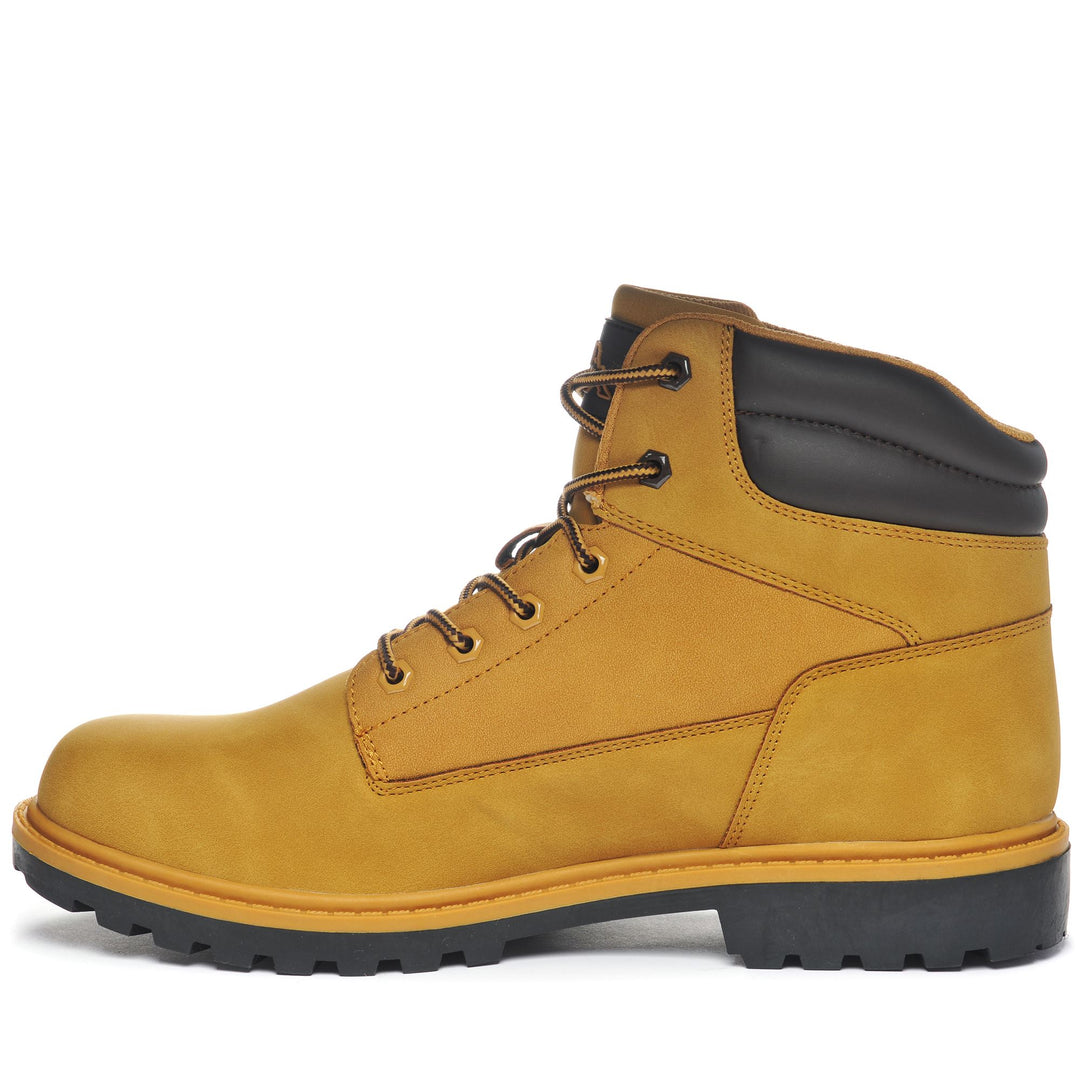 Yellow Unisex Mid Cut Walking Ankle Boots with Rubber Outsole main