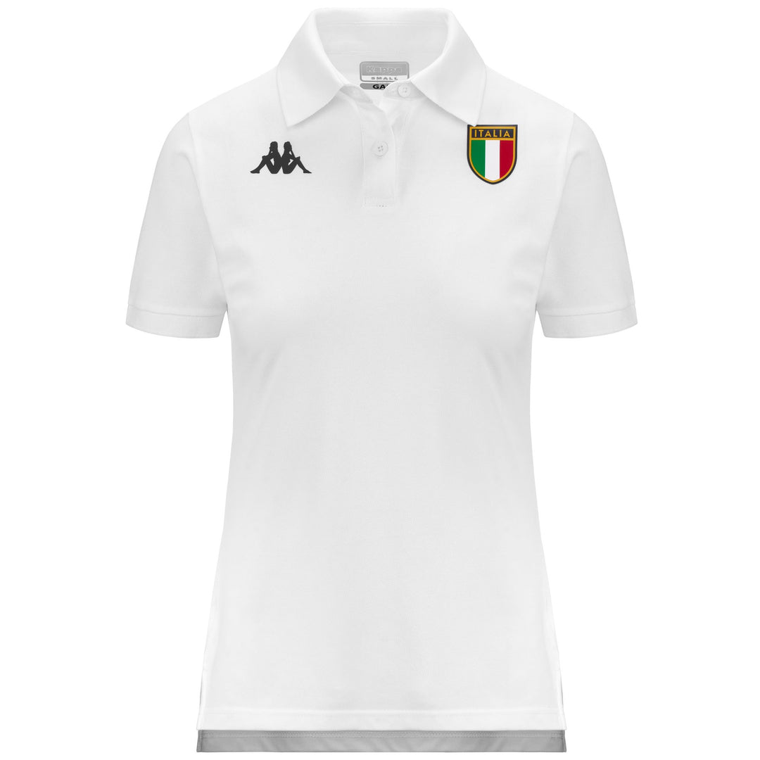 White Women's Regular Fit Technical Polo Shirt for Golf 01
