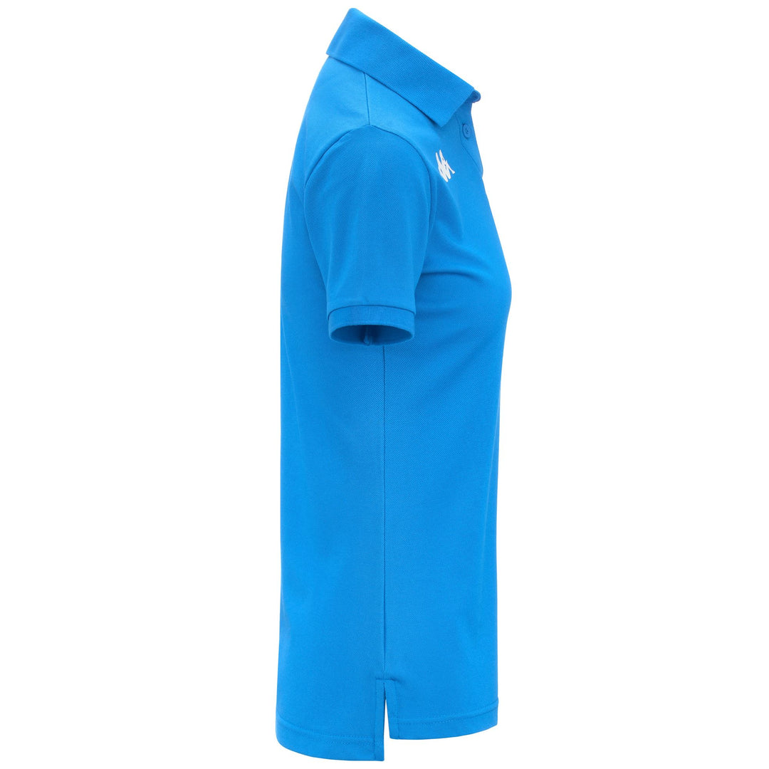 Blue Women's Breathable Technical Polo Shirt for Golf main