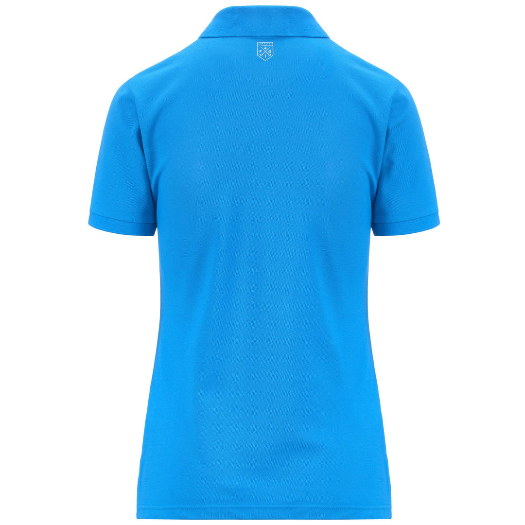 Blue Women's Breathable Technical Polo Shirt for Golf main