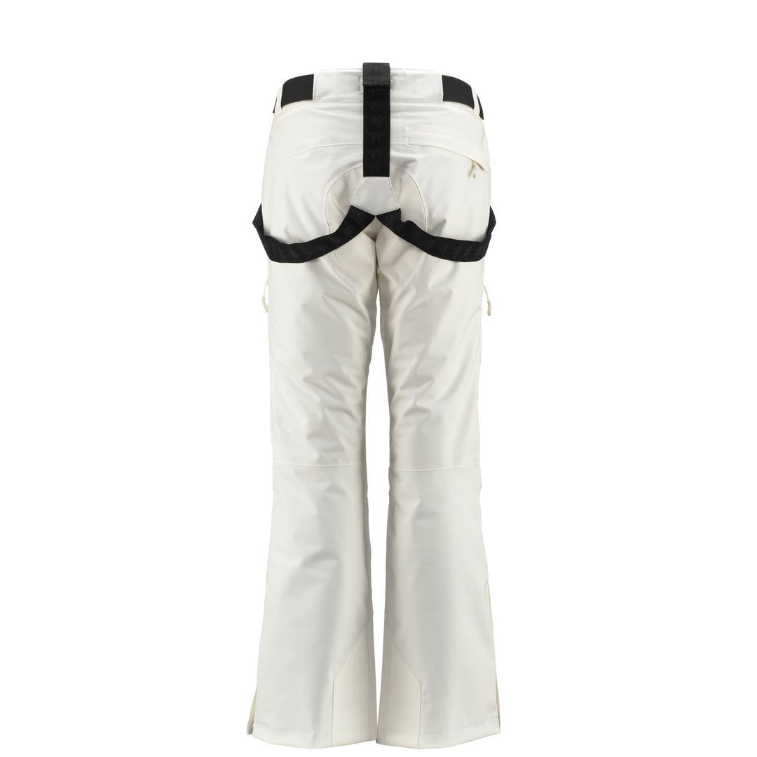 White Women's Slim Fit Padded Ski Trousers with Waterproof Protection main