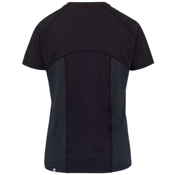 T-ShirtsTop Woman 3CENTO 321 T-Shirt BROWN EBONY-GREY COAL Dressed Side (jpg Rgb)		