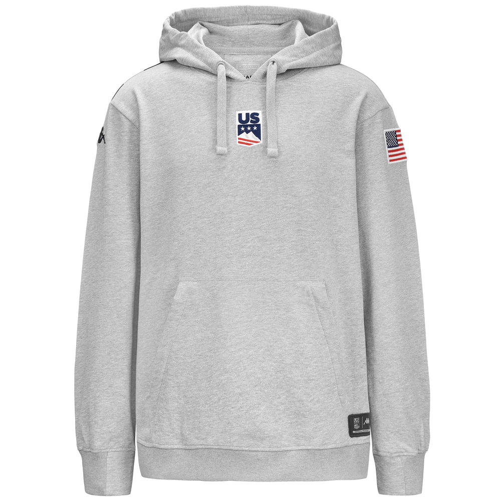 Grey Unisex Fleece Sweater with Hood 02