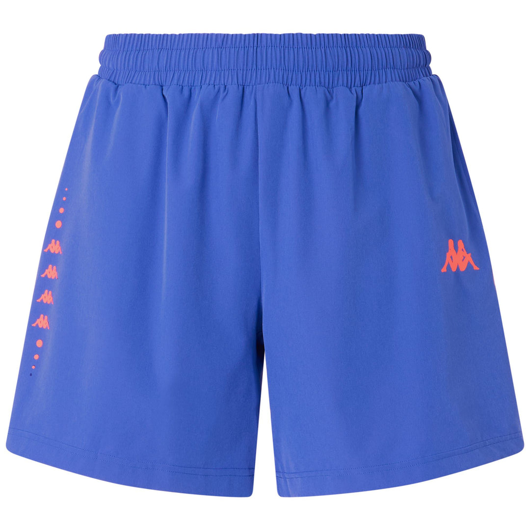 Short de sport slim fit pour homme, en tissu stretch tissé bleu 01