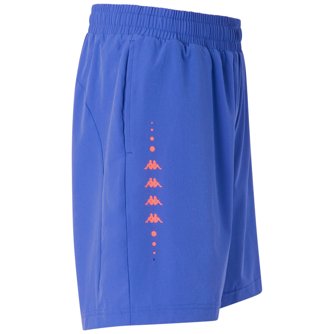 Short de sport slim fit pour homme, en tissu stretch tissé bleu main