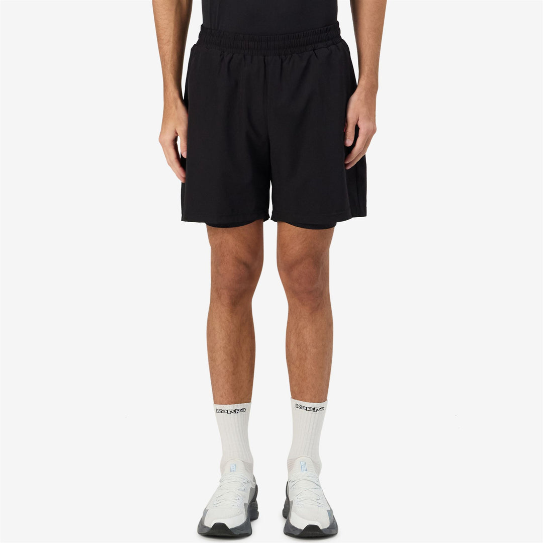 Pantaloni Sportivi da Allenamento Uomo Slim Fit Nero Corallo main