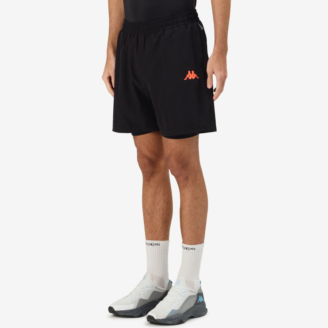 Pantaloni Sportivi da Allenamento Uomo Slim Fit Nero Corallo main