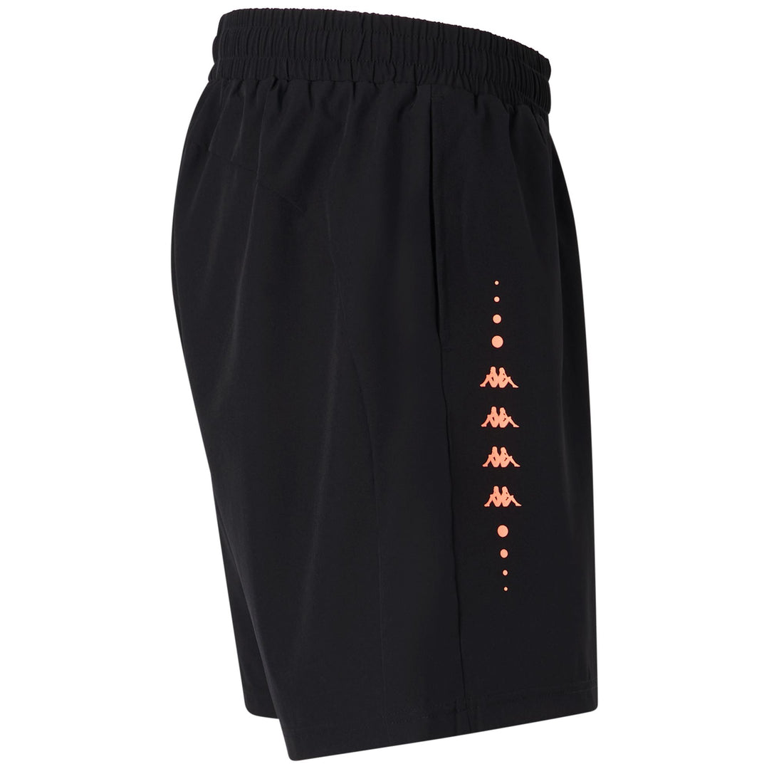 Coral black Men's Training Sport Shorts with Slim Fit main