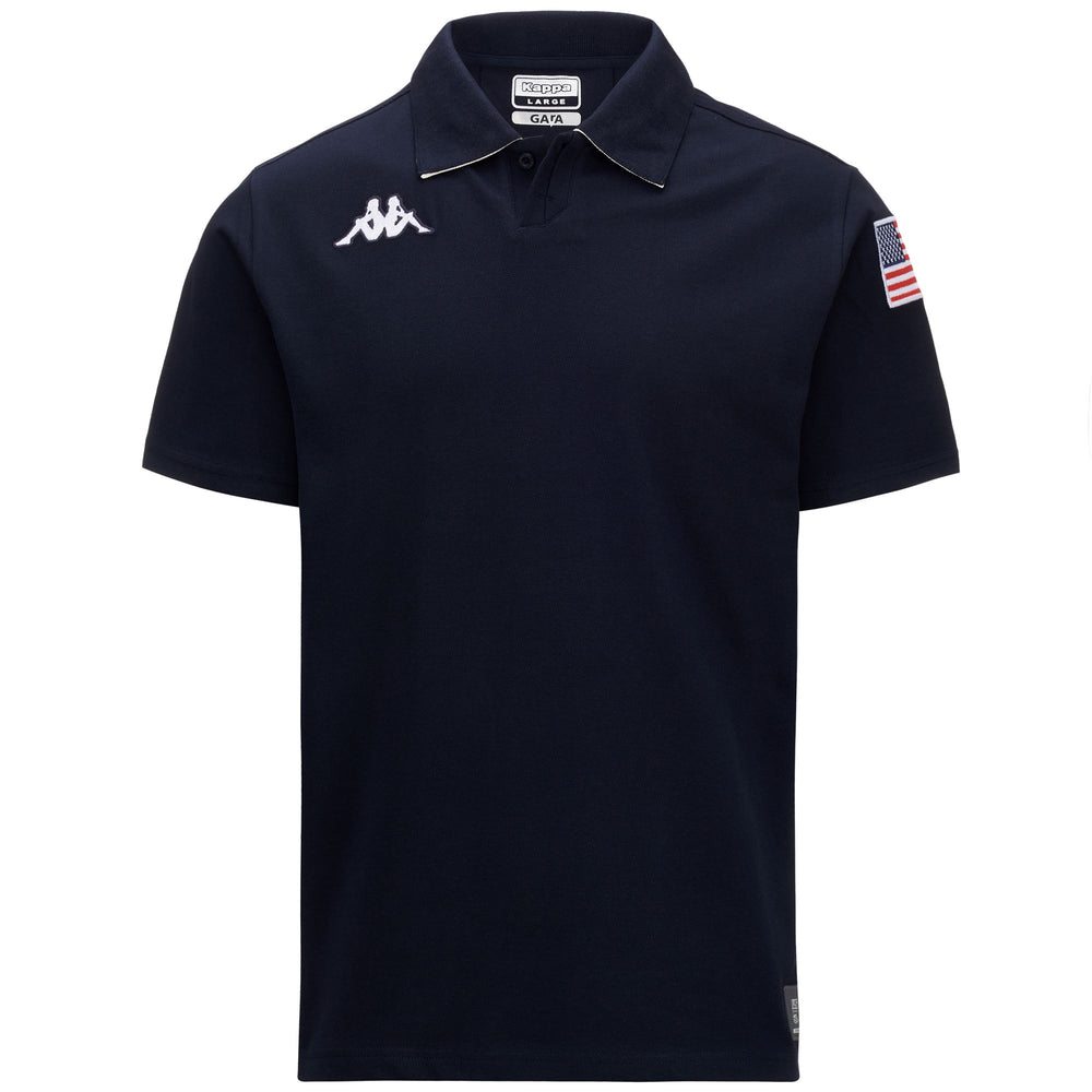 Polo bleu unisexe coupe ajustée pour le ski 02