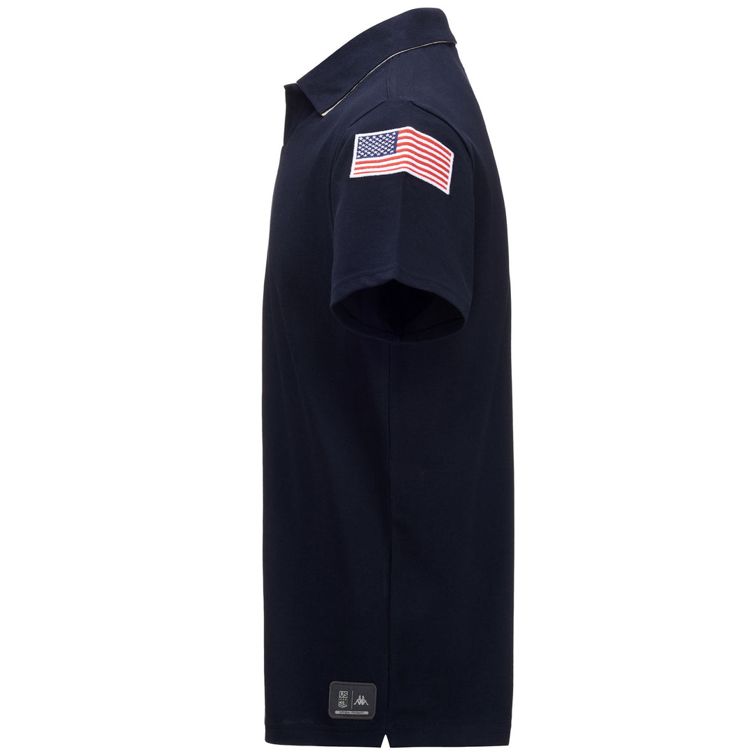 Polo Sci Unisex Blu Navy Slim Fit con Logo main