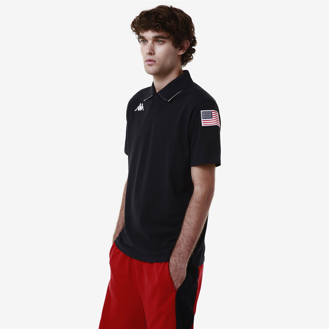 Polo Sci Unisex Blu Navy Slim Fit con Logo main