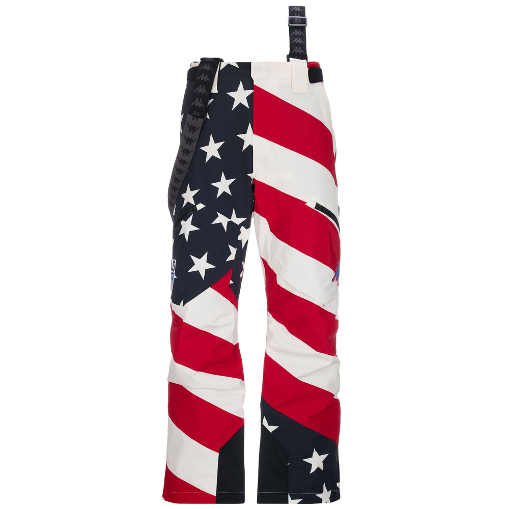 Navy blue Men's Waterproof Ski Pants with Padding and Ventilation 02