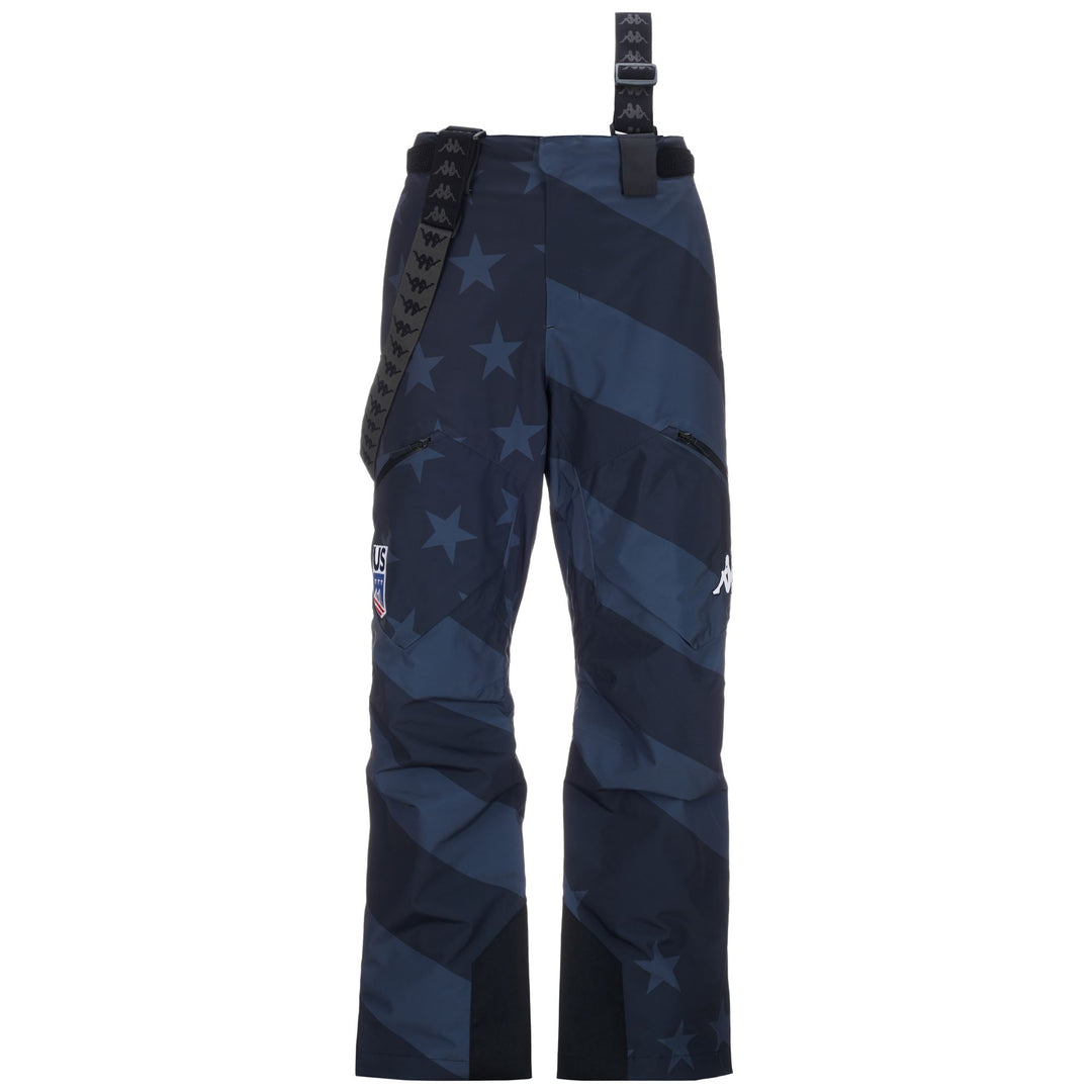 Blue Men's Regular Fit Ski Trousers with Waterproof Protection main