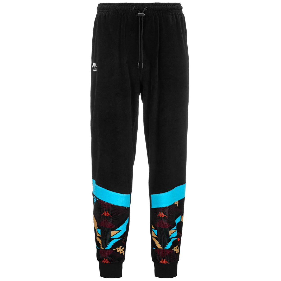 Turquoise Black Men's Sport Jogger Pants with Comfort Fit 01