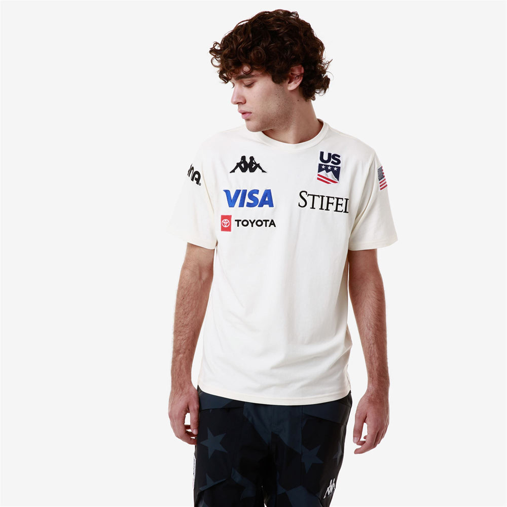 T-ShirtsTop Man  AYBA2 US T-Shirt WHITE COCONUT Detail (jpg Rgb)			