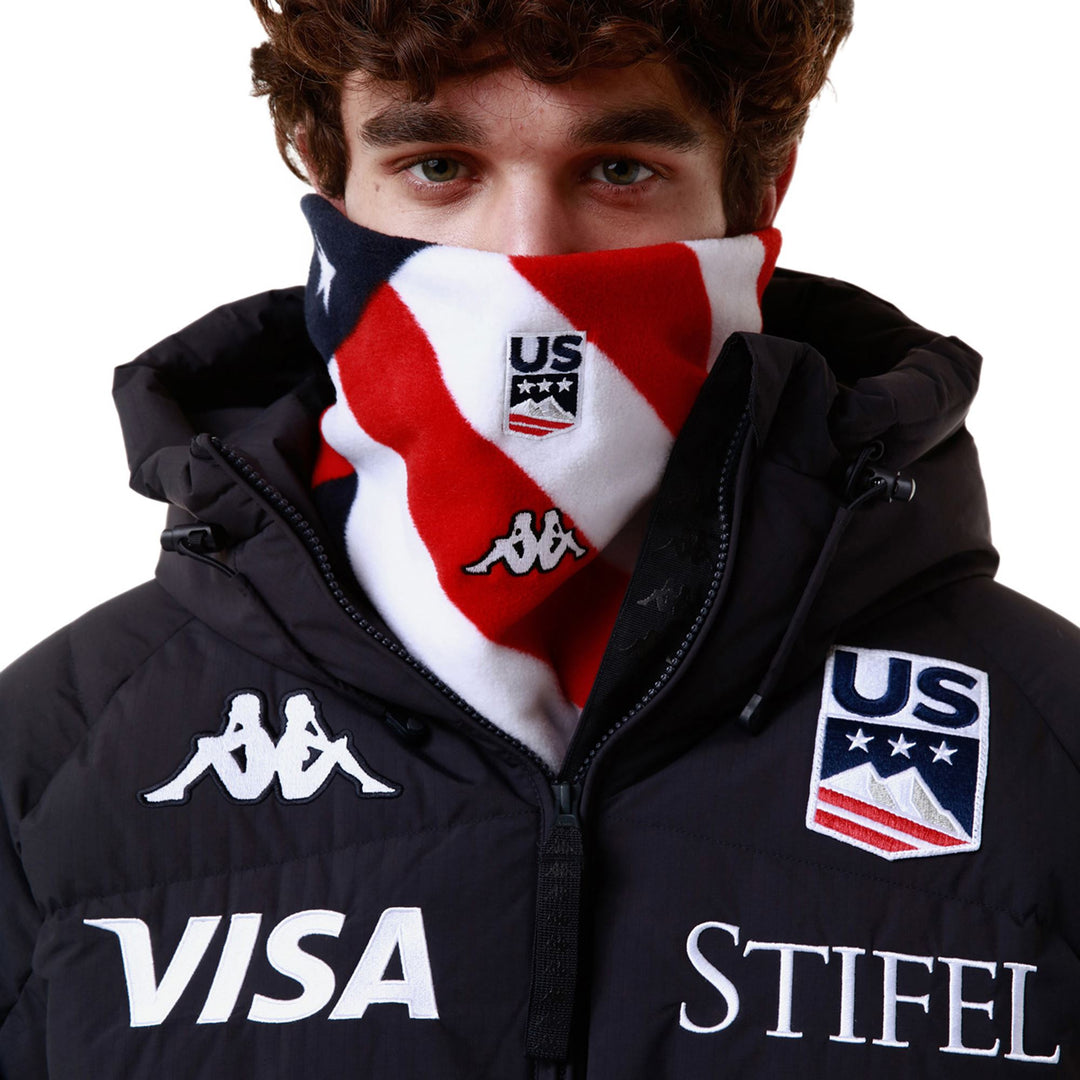 Grey Unisex Ski Neckband with Embroidered Logo. main