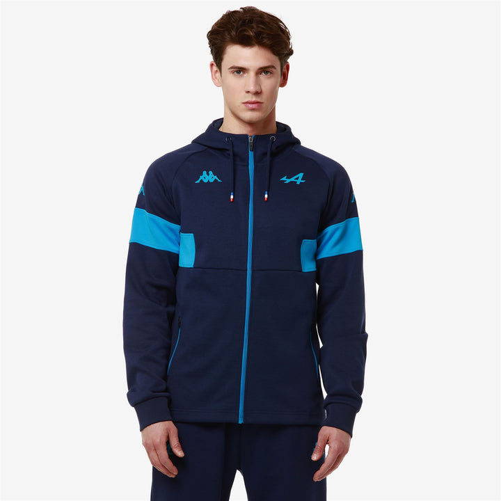 Fleece Man SUPPORTER ADORFEO ALPINE F1 Jacket BLUE TWILIGHT - BLUE DRESDEN Detail (jpg Rgb)			