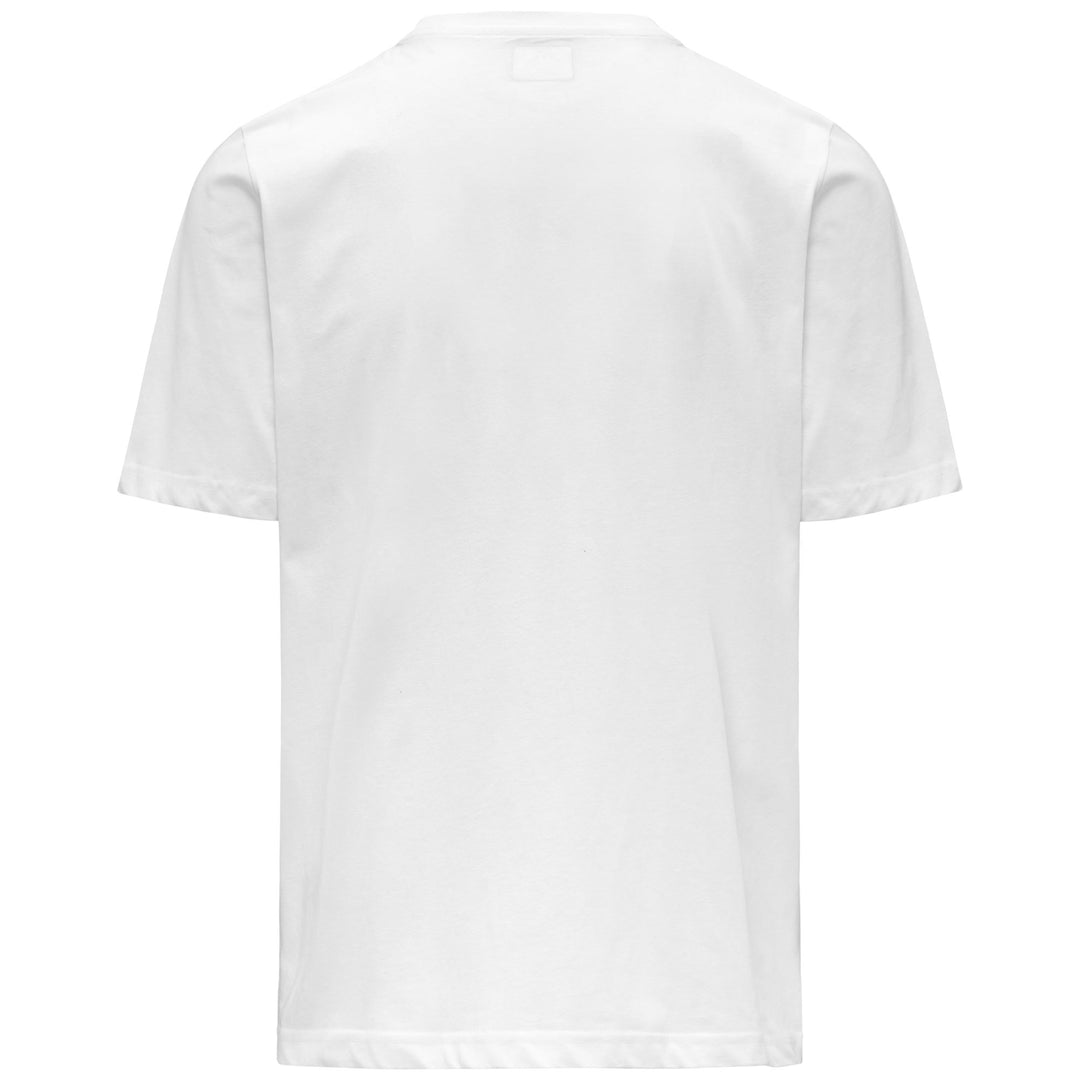 White Men's Regular Fit Cotton T-Shirt with Multicolor Print main