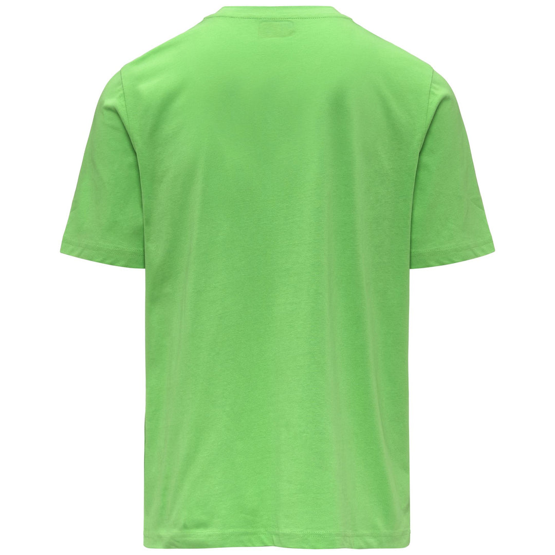 Camiseta de algodón verde para hombre con estampado de logotipo main