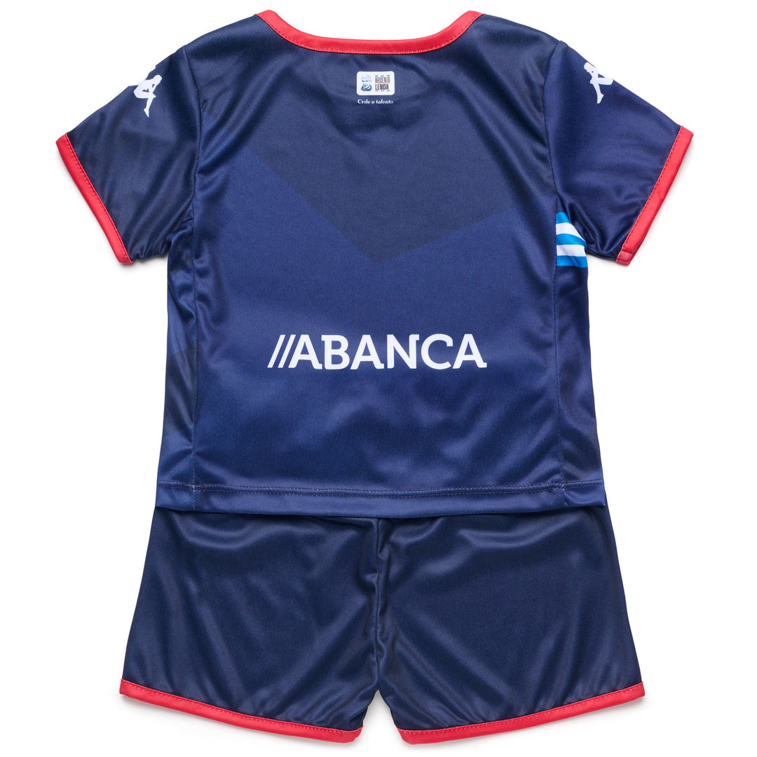 Marine blue Unisex Kids Sports Set with Shorts and T-Shirt main