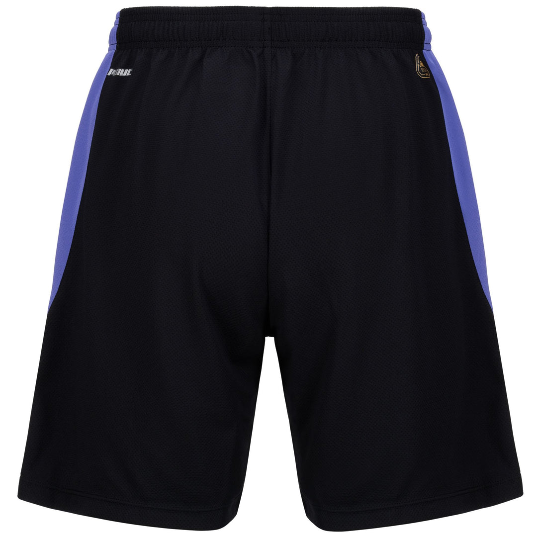 Pantaloncini da allenamento di calcio del Real Valladolid da uomo neri con tasche con cerniera main