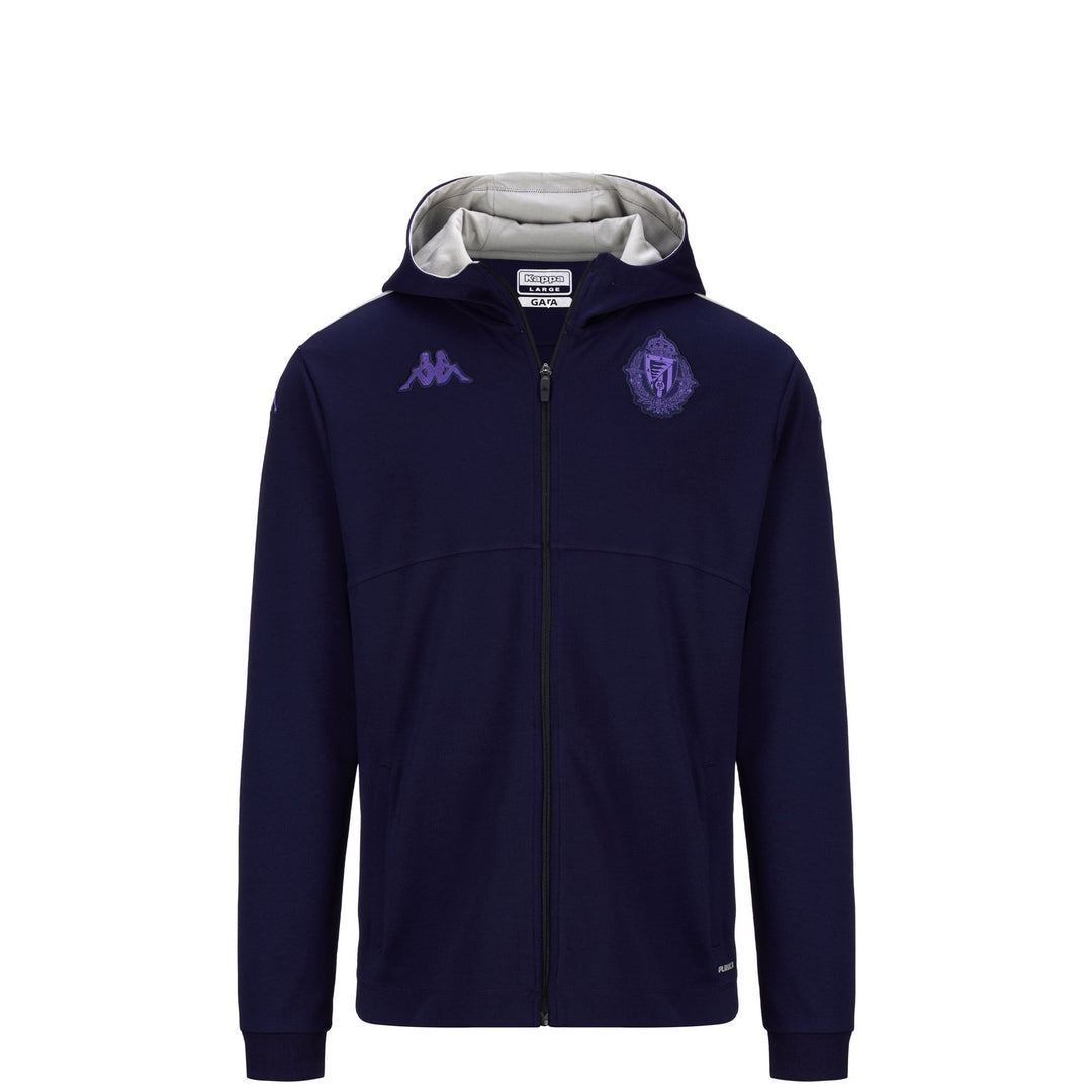 Sweat à capuche slim fit bleu pour homme, Real Valladolid 01