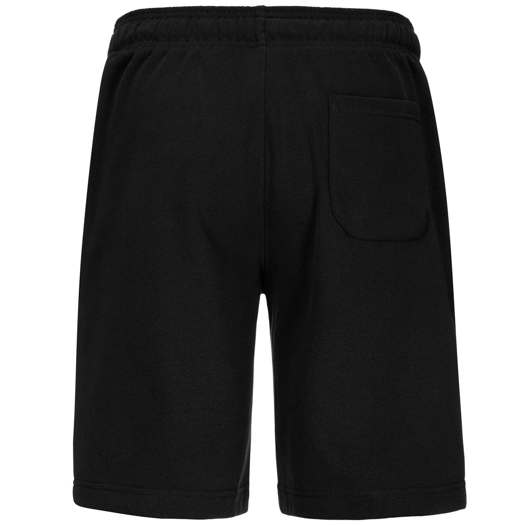 Bermuda de sport noir pour homme, coupe classique, en tissu recyclé main