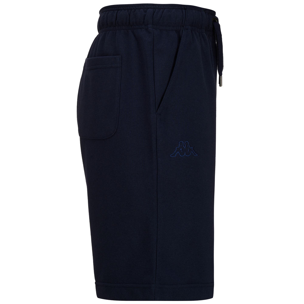 Marine blue Men's Sport Shorts with Pockets and Logo 02