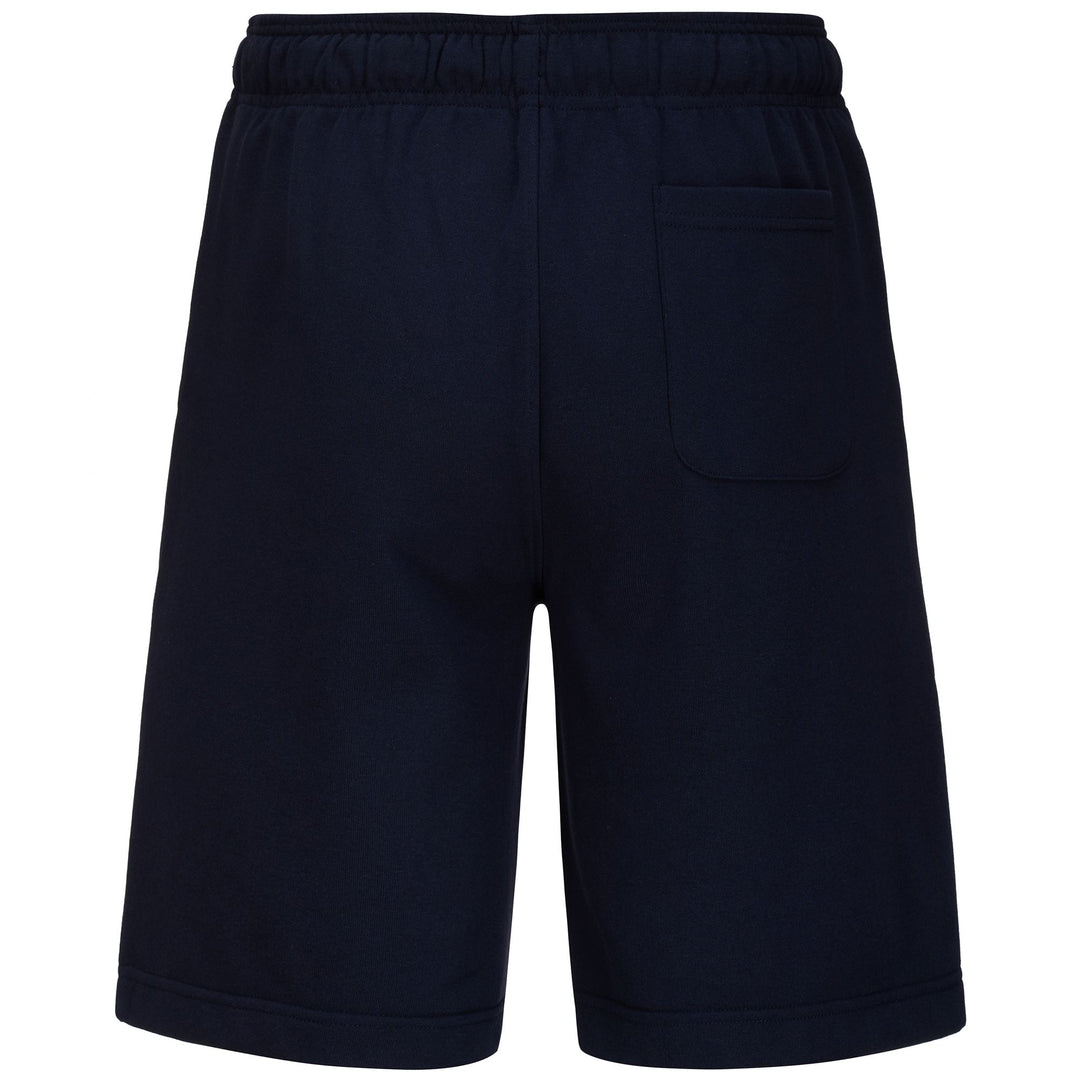 Shorts deportivos para hombre azul marino con bolsillos y logotipo main