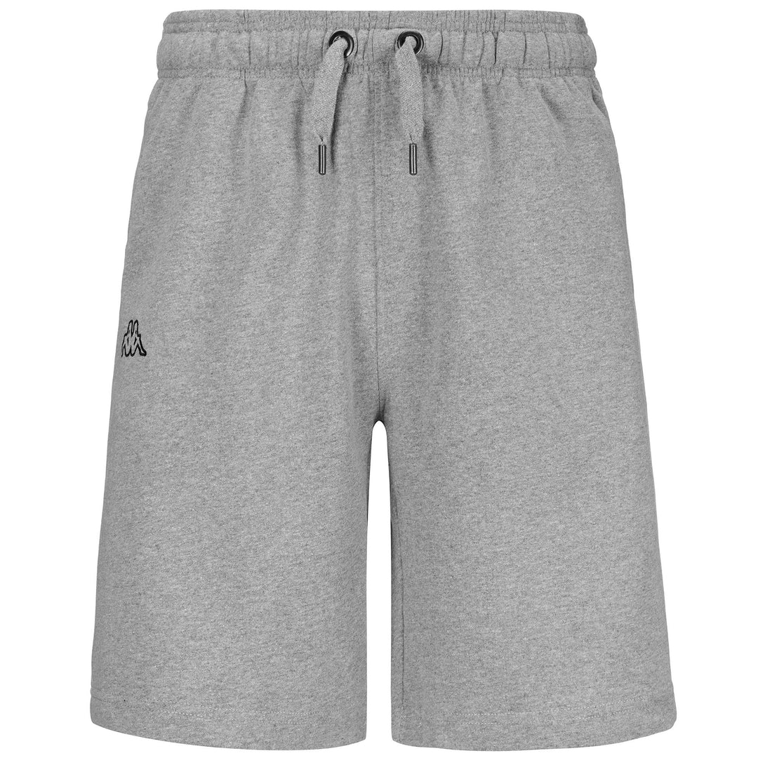 Bermuda de sport gris pour homme en tissu éponge recyclé 01